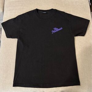 The Hundreds Black Tee with Purple Logo